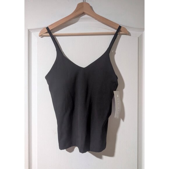 Athleta | Elation V-Neck Built-In Bra Tank A-C In Black - Picture 4 of 10